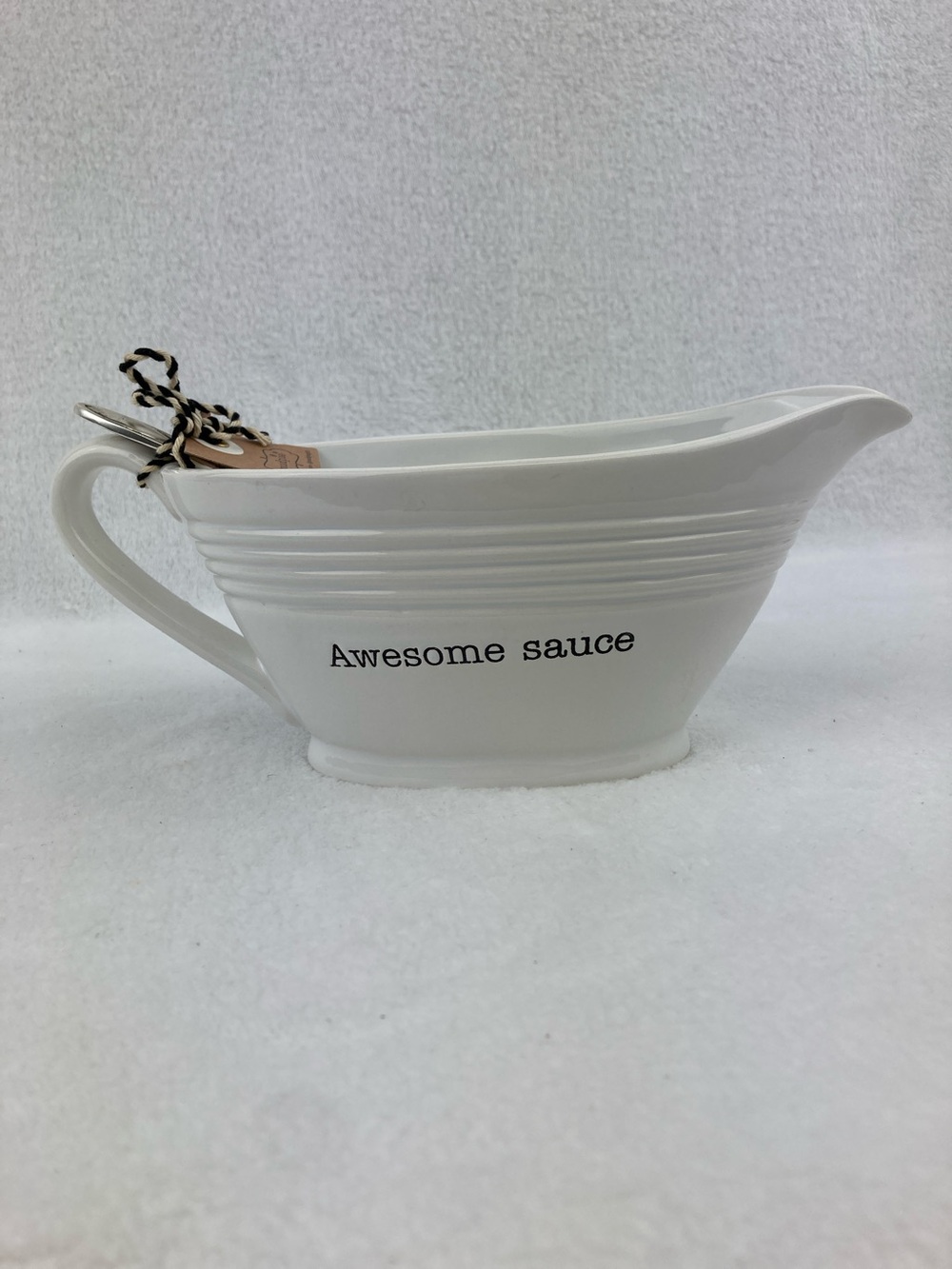 Mud Pie Circa Awesome Sauce Set NWT Gravy/Condiment Boat